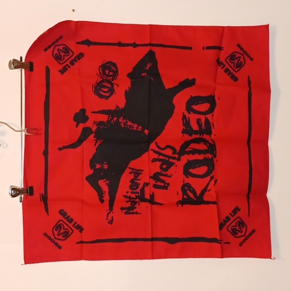 New Red NFR Dodge National Finals Rodeo Cowboy Handkerchief - Picture 1 of 4